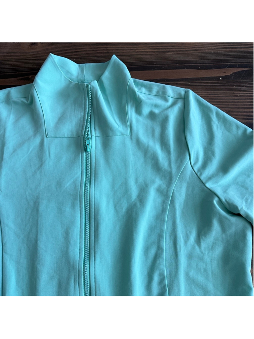 Mandala Equa-Tek Zip Up Jacket Women’s 2X Light Green Stretch